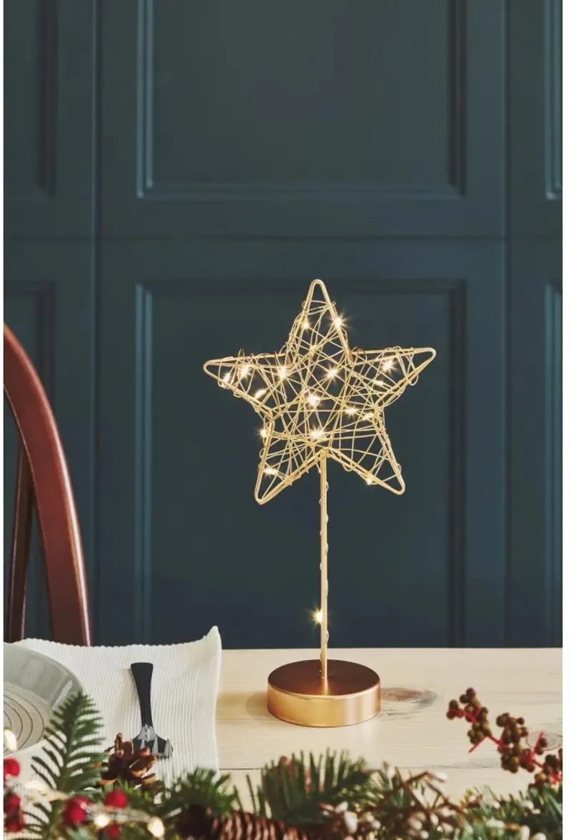 Lightstyle London Table Wire Star in Gold